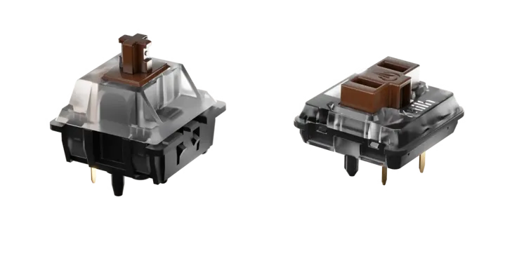 Comparison of MX switch and Choc V1 switch